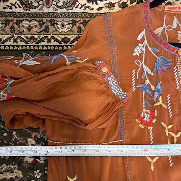 NEW JOHNNY WAS dixie tunic top in almond - Picture 7 of 16